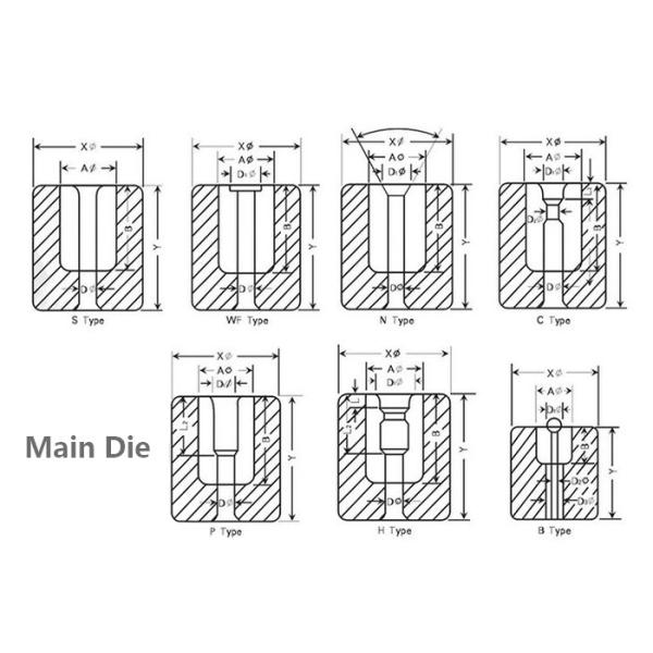 Tungsten Carbide Die Carbide Cold Heading Dies Punch Die Cold Heading Tooling