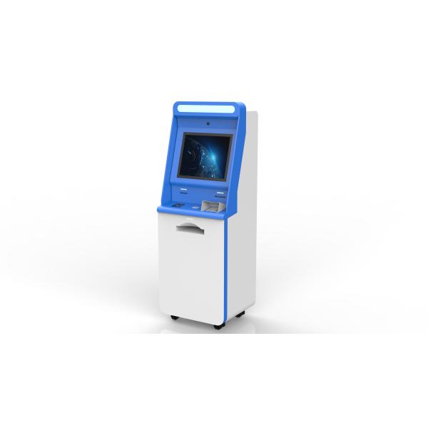 Windows 21 Inch Touch Screen Self Service Check In Kiosks With Pin Pad NFC Card Reader