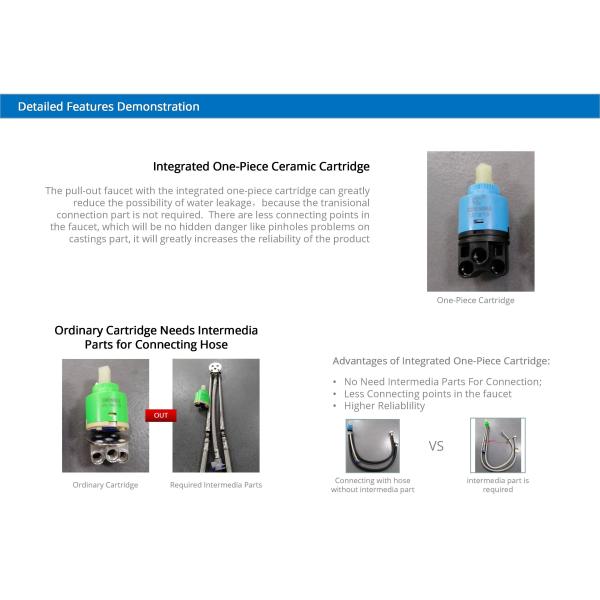 DC4.5-6.5V Pull Out Gooseneck Sink Mixer