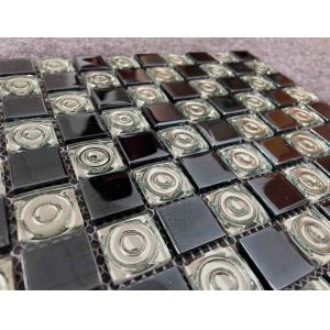 Buy cheap Electroplated Glass Mosaic Tiles 300x300mm for Swimming Pools from wholesalers