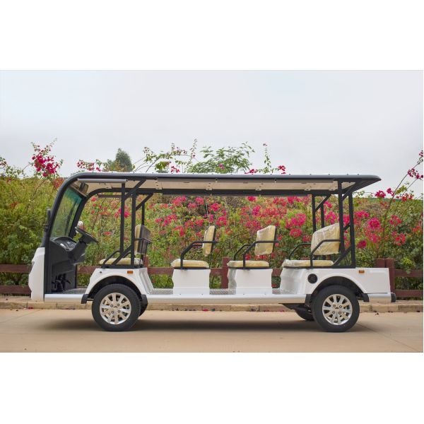 Safe & Comfortable Electric Sightseeing Bus 11 Seats 72V Lithium Battery High Climbing Ability Support Long Range
