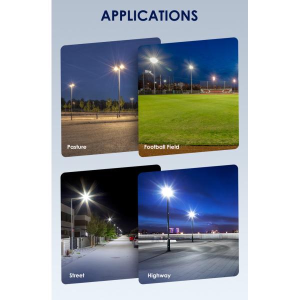 Starlake 300W LED Area Light 150LM/W Motion Sensor Parking Lot Lights