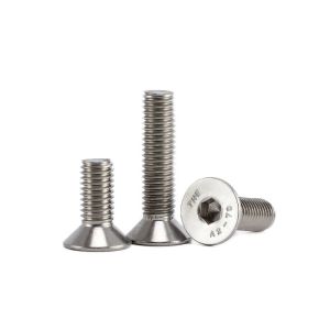 Customizable DIN ANSI Stainless Steel A2 70 A4 80 CSK Flat Head Hex Socket Bolt