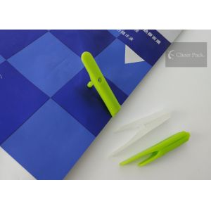 China Custom Polypropylene Plastic Bag Clips , Bag Sealing Clips 8.9mm Length on sale