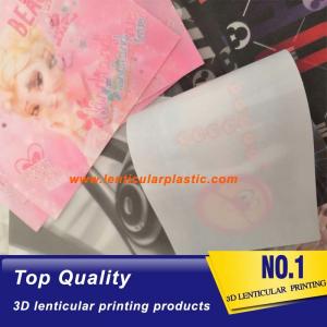 Quality high quality soft lenticular pattern sheets-3d lenticular fabric sheet printing for t-shirts/jeans/fashion accessories for sale