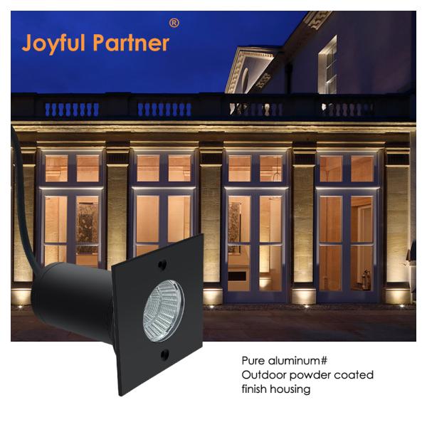 LED Ground Light DC24V AC220V COB LED Aluminum Square Shape 304SS Front Cover For Garden