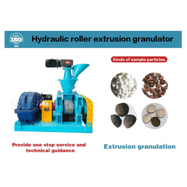 SHZ Series Hydraulic Roller Extrusion Granulator for NPK Compound Fertilizer with Hydraulic System, No Drying Needed, and One-Step Forming