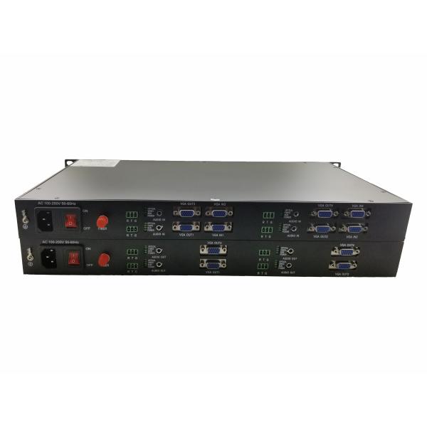 4 CH rack 1080P/60Hz VGA fiber Optic Converter /Uncompressed to Fiber Video Transmission+data,Available OEM/ODM