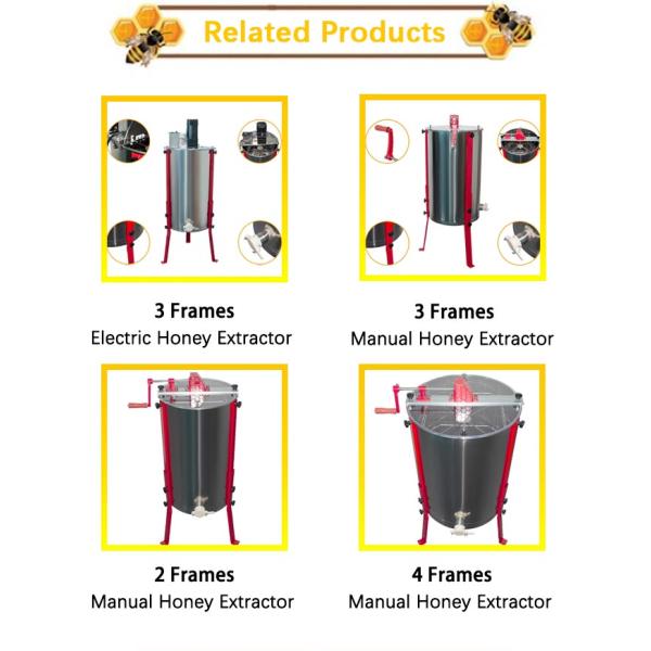Stainless Legs Manual Honey Extractor For Bee Keeping