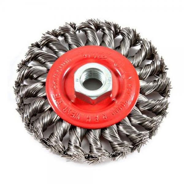 Buy Durable Twist Knot Wire Brush , Stainless Steel Wire Wheel Cleaning Brush at wholesale prices