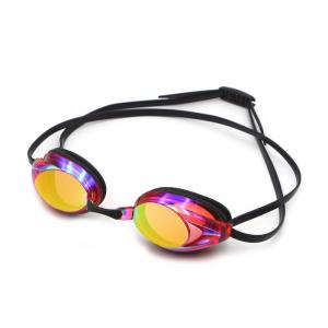 Quality Clear Vision Pc Lens Silicone Adjustable Swimming Goggles For Adults for sale