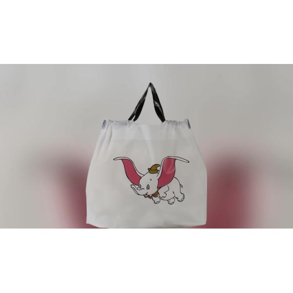 35cm*40cm Plastic Tote Bags , Recycled 10 Lb Ice Bags With Drawstring