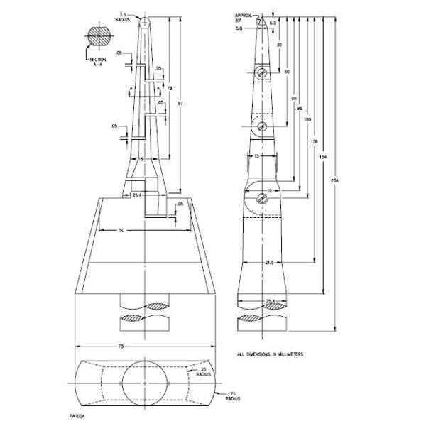 IEC62368 UL Stainless Steel Accessibility Probe Nylon Handle