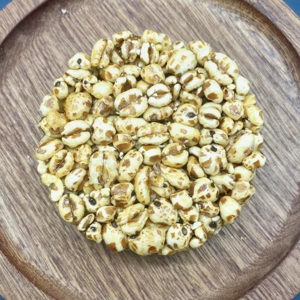 Healthy Rice Snacks Peanut Flavor Wheat Round Rice Cracker