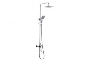 Quality Starlight Chrome Shower System With Euphoria Cube Handheld Shower Head for sale