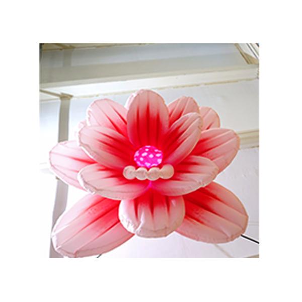 Flower Shape Inflatable Light Tube For Outdoor / Indoor Promotion 2.5m Height