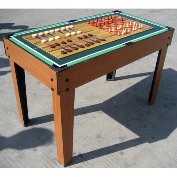 Popular 10 In 1 Multi Game Table Wood Grain Color With Different Game Toy