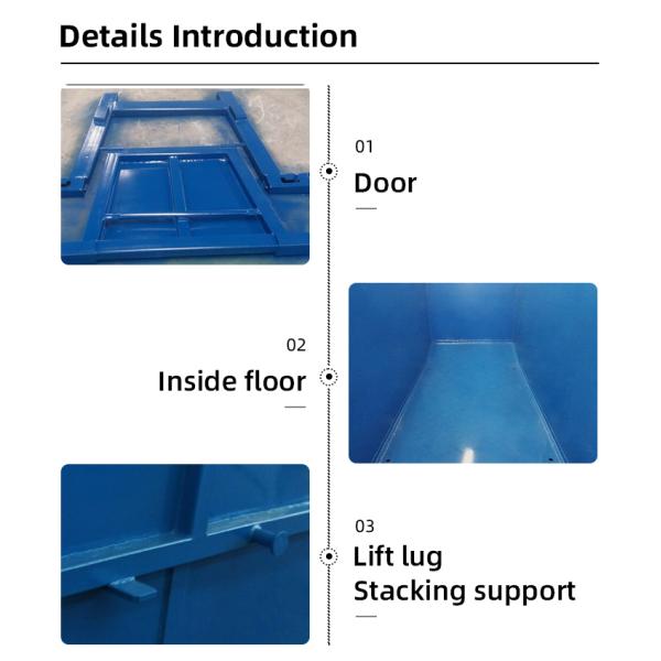 Eco Friendly 6 Cubic Metre Skip Containers Garbage Bins Recycling Bins