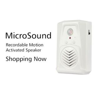 Quality COMER Entry/Exit Motion Sensor Detector Door PIR motion detector voice prompter sound play for sale