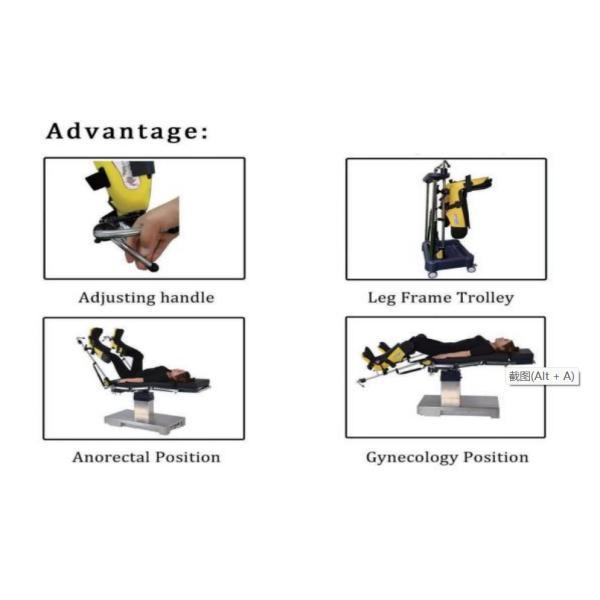 Stirrup Type Surgical Prep Leg Holder Pneumatic Lithotomy Legs Mounting Bracket With Adjustment Range
