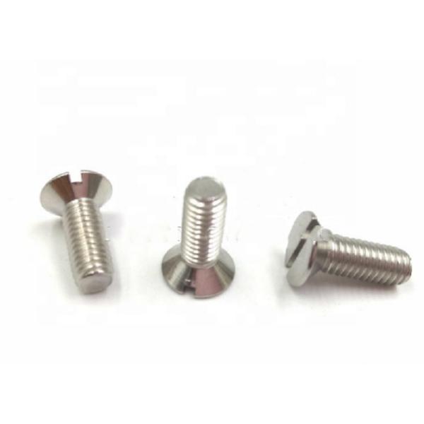 M6 M10 Slotted Countersunk Head Bolt , Stainless Steel CSK Head Bolt DIN 963