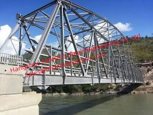 Quality Single Lane Prefabricated Single Span Truss Bridge High Strength Q345b Material for sale