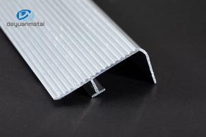 Quality 6463 Aluminum Stair Edge Trim T6 5mm Thickness Mill Finished Anodized for sale