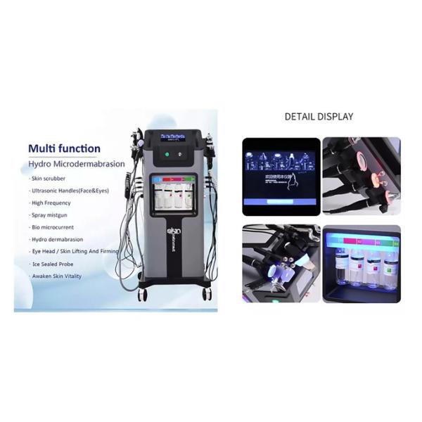 Vertical Multifunctional 8in1 Hydro Oxygen Machine H2O2 Skin Care Deep Cleaning