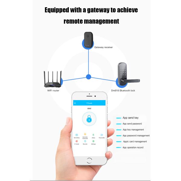 Home Smart Tuya App Wifi Digital Smart KeyPad Electronic Deadbolt Door Lock M7W unlocked by card ,code ,key and wifi app