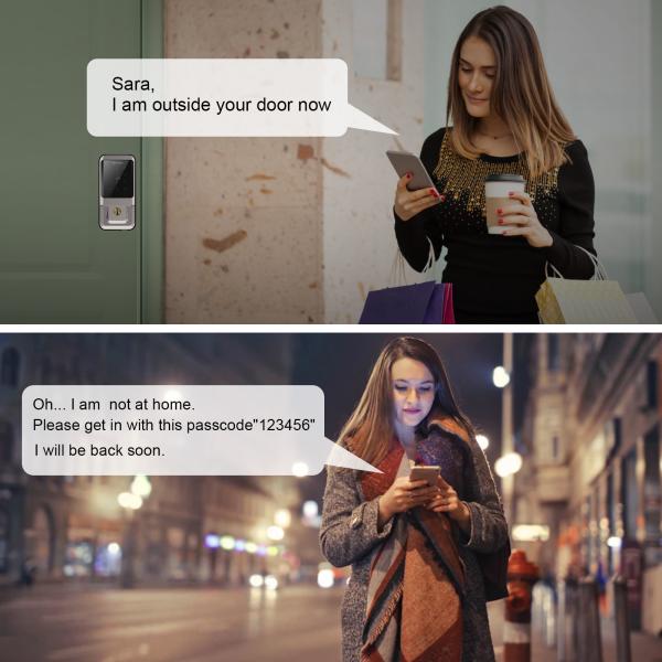 Security Wifi Alarm Smart Touchscreen Intelligent Door Lock Homesafe Security