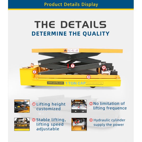 20t Pallet Lifting 1m Hydraulic Lift Table Scissor Lift Lifting Platform