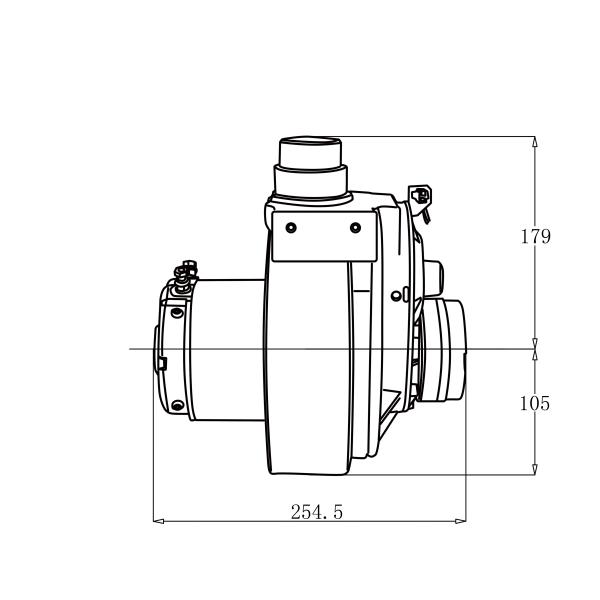 Forklift Accessories 0.65kw 2250rpm Metalrota Drive Wheel Assembly