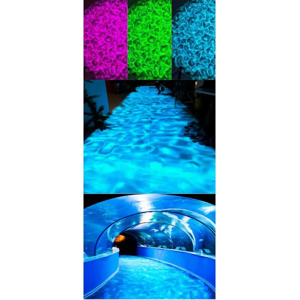 IP65 200w Gobo Water Wave LED Projector Light Powder Coated Finish