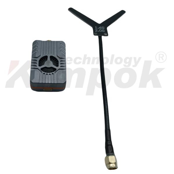 1.7Ghz VTX Wireless UAV Video Transmitter Support IRC Tramp Video Link 4W RF Power VTX
