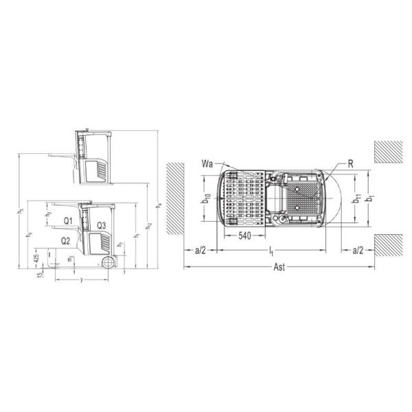 Self Propelled Full Electric Order Picker Lift Stand For Narrow Space