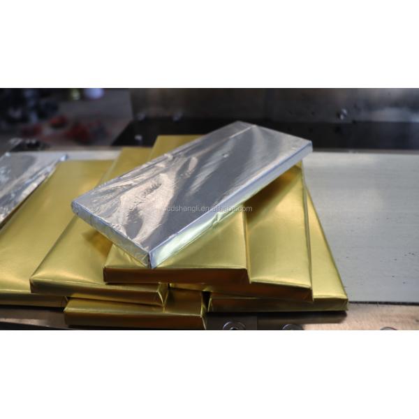 98% Qualification Rate Semi-automatic Chocolate Tablet Cellophane Fold Wrapping Machine