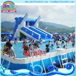 Giant lake inflatable water slide for sale inflatable pool slides for inground