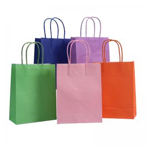 Quality OEM ODM Eco Friendly Kraft Bags Fast Food Paper Bags 17*17*23cm for sale
