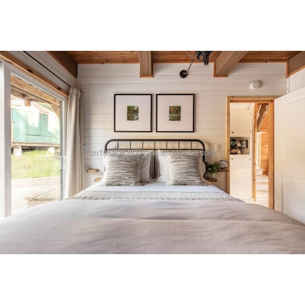 EU Triangle A-Shaped Steel Structure Frame Room Modern Tiny House Prefab Kit Luxury Triangle A-Frame House with Wooden Houses