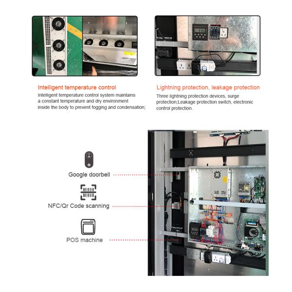 Doorbell 2000cd/m2 Outdoor Touch Screen Digital Signage Payment Kiosk With Inbuilt POS