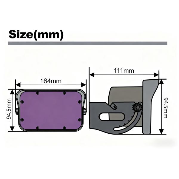 100-275 Inch Installation High Vehicle Detect Only Microwave Motion Sensor For High Speed Door Overhead Sectional Door