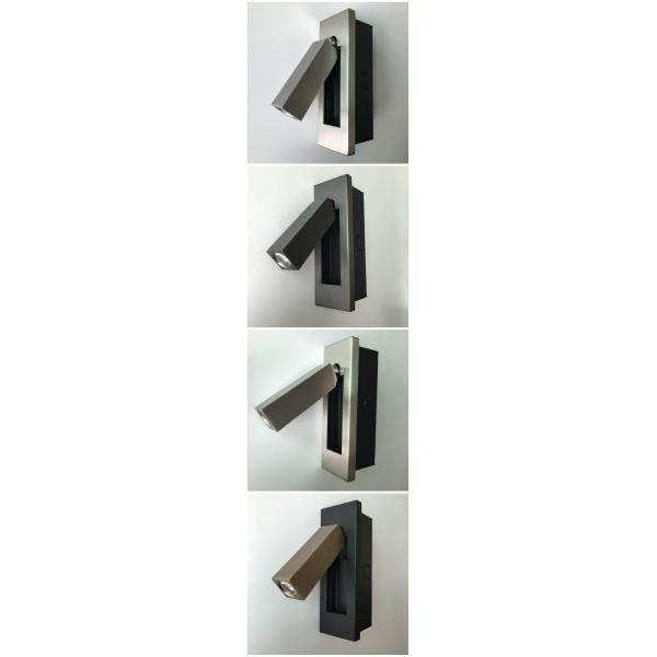 Surface mounted gold led headboard wall light/led book reading light/led bed reading wall light