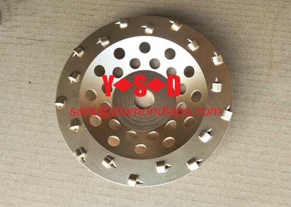 High Gloss Diamond Maysonry Grinding Cup Wheels with Double Row segments