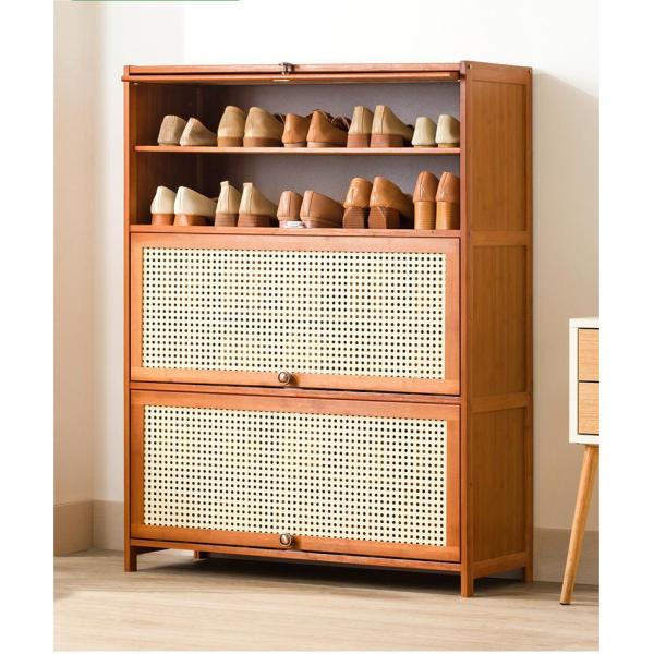 Modern Wooden Shoe Cupboard Rack Storage Organizer 5 Tier