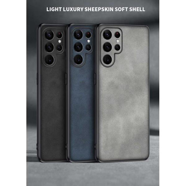 PU Private Mold Shockproof Leather Case For Samsung Galaxy S23 S22 Ultra Mobile Phone