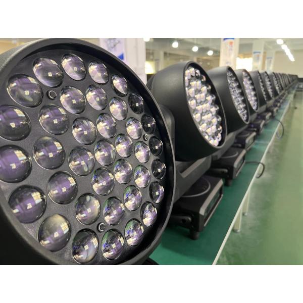 37x15W RGBW 4 In 1 Stage Wash Lighting LED Zoom Moving Head Light