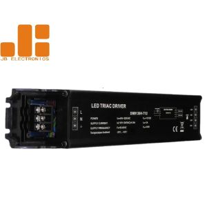 Black AC110V - 240V Input Triac Dimming Driver Constant Voltage 12V / 24V Output