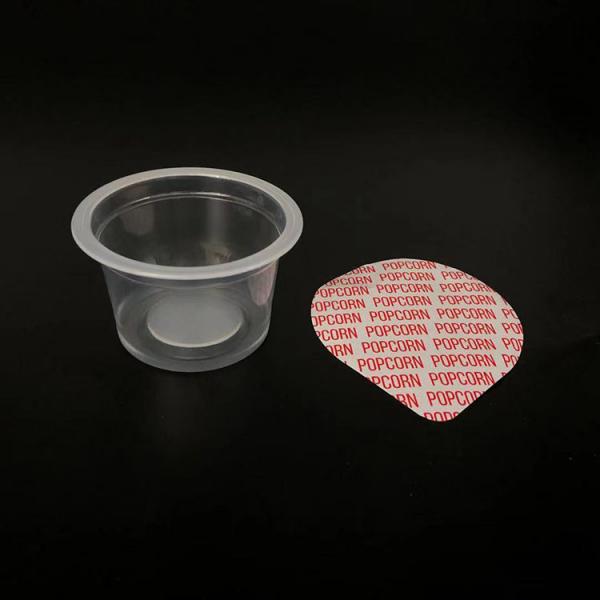 PP Unique Shape Transparent Round Plastic Container Plastic Cup 100ml Snack Jelly