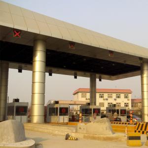Quality Prefabricated Toll Plaza Building Canopy 0.8mm 50mm Roof For Construction for sale