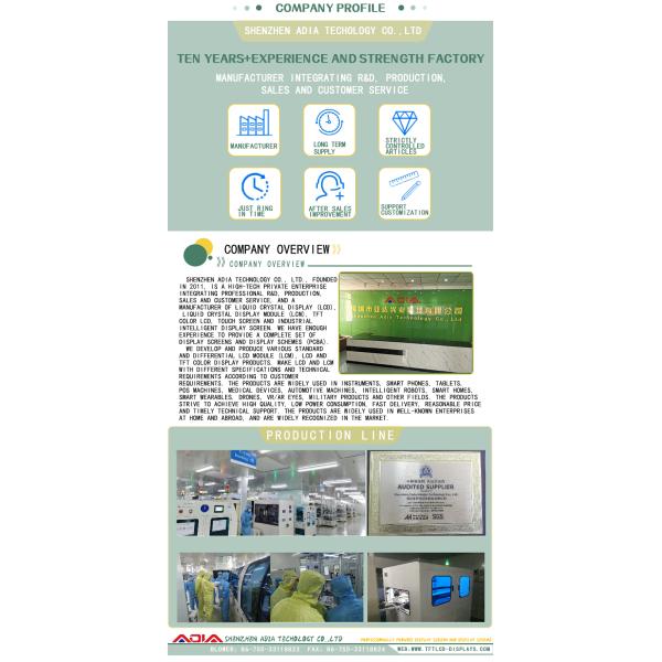 3.97 Inch TFT LCD Screen Full View RGB 480 * 800 8BIT/16BIT MCU Interface